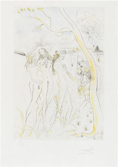 Salvador Dalí | VENUS AU JOUEUR D'ORGUE, 1971 (1971) | MutualArt
