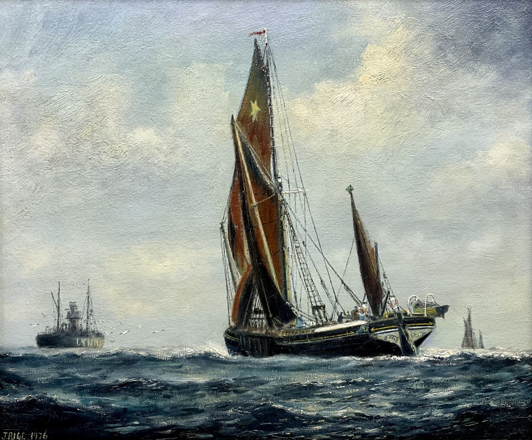 Jack Rigg Kitty' A Thames Barge (1976) MutualArt