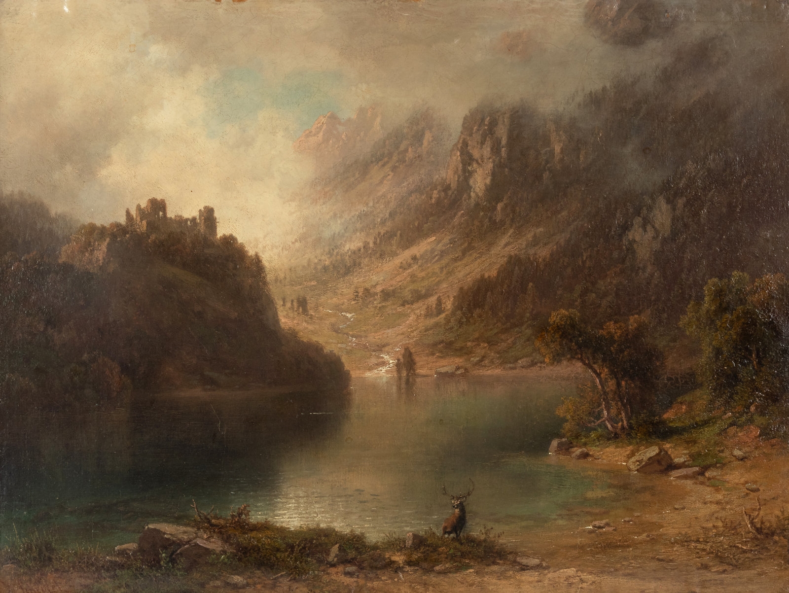Josef Schertel | An Alpine Valley | MutualArt