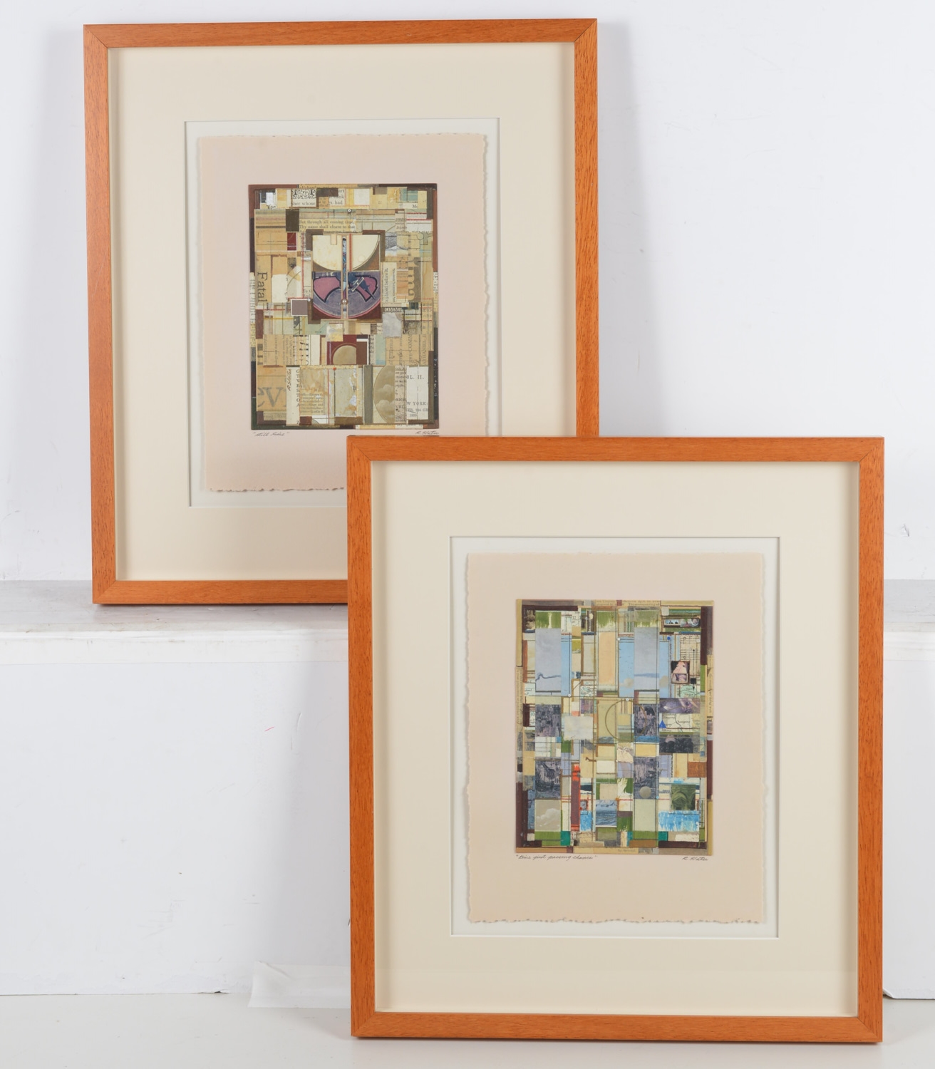 Roderick Slater | (2) mixed media collages | MutualArt
