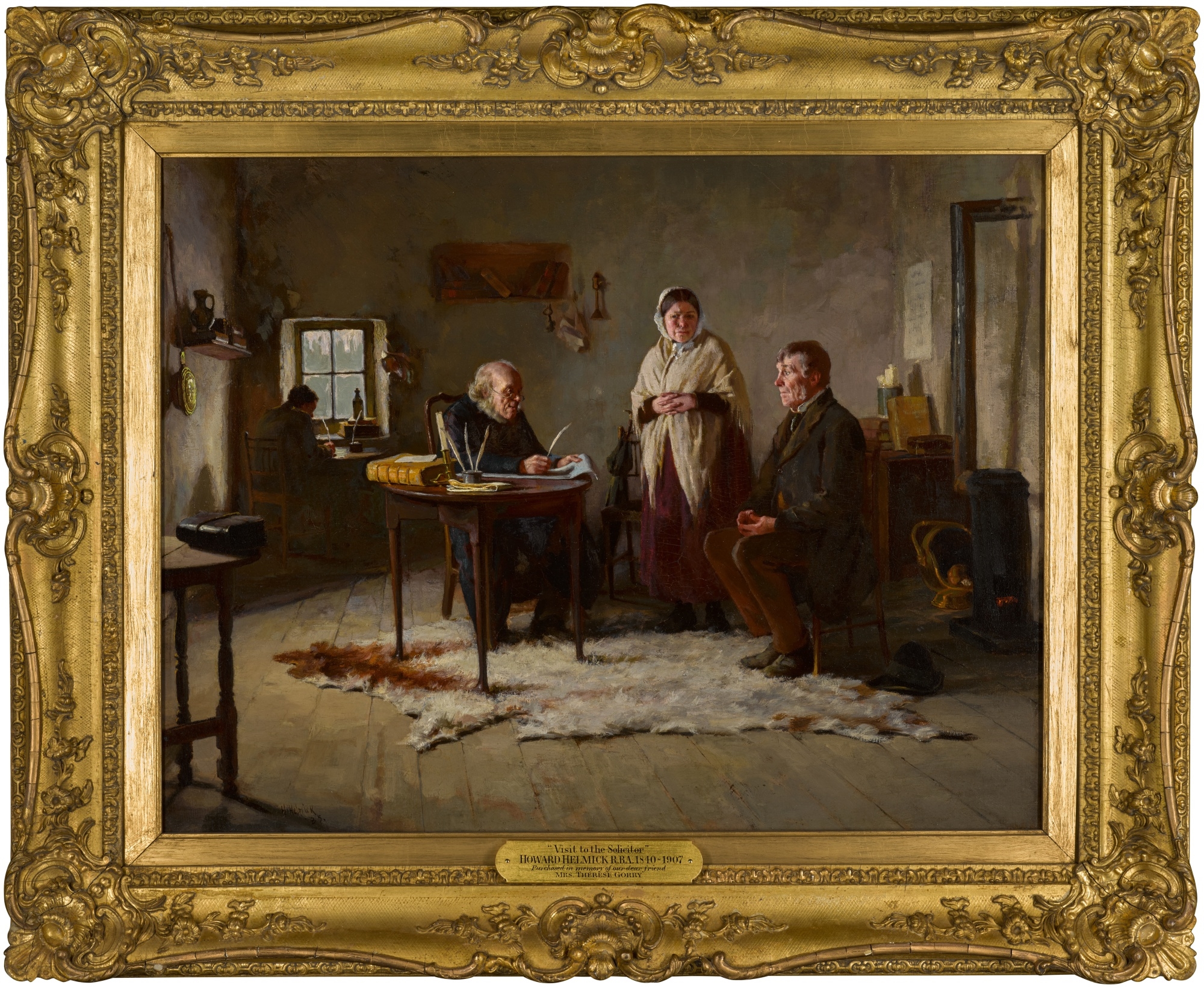 Howard Helmick | Visit to the Solicitor (1885) | MutualArt