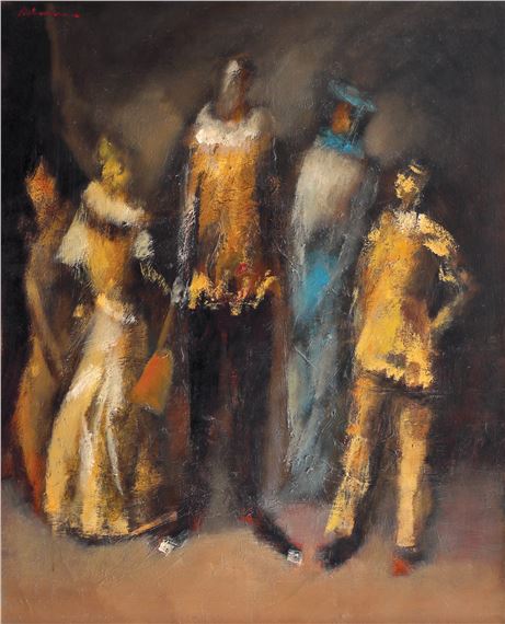 Family of Harlequins by Mircea Ciobanu