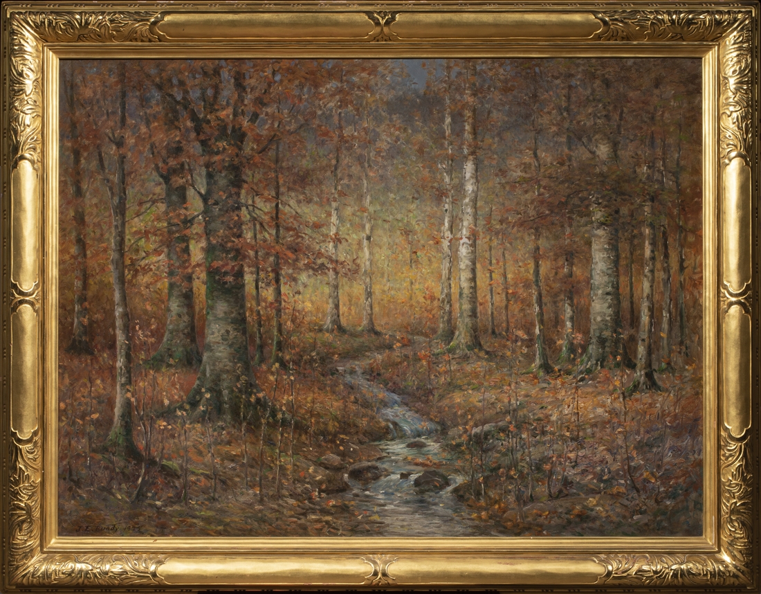 Artwork by John E. Bundy, The Autumn Woods, Made of oil on canvas
