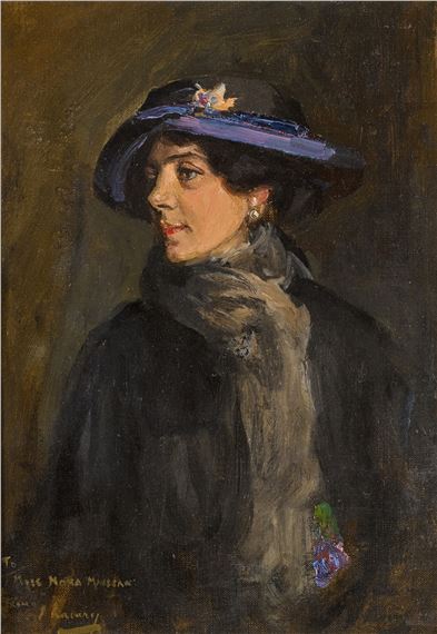 Portrait of Miss Nora Maclean by John Lavery, Executed circa 1914