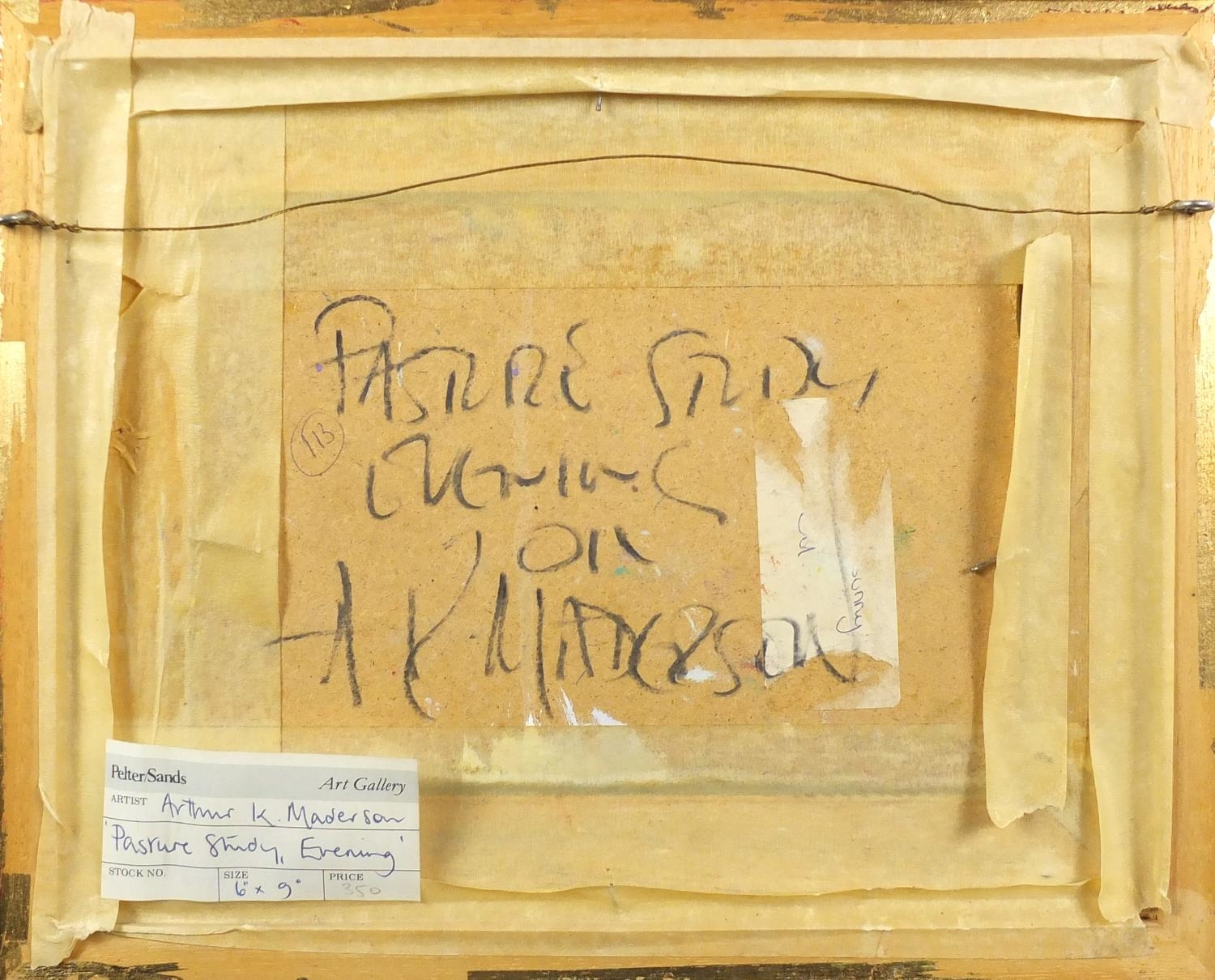 Arthur K. Maderson | Arthur Karl Maderson - Pasture Study | MutualArt