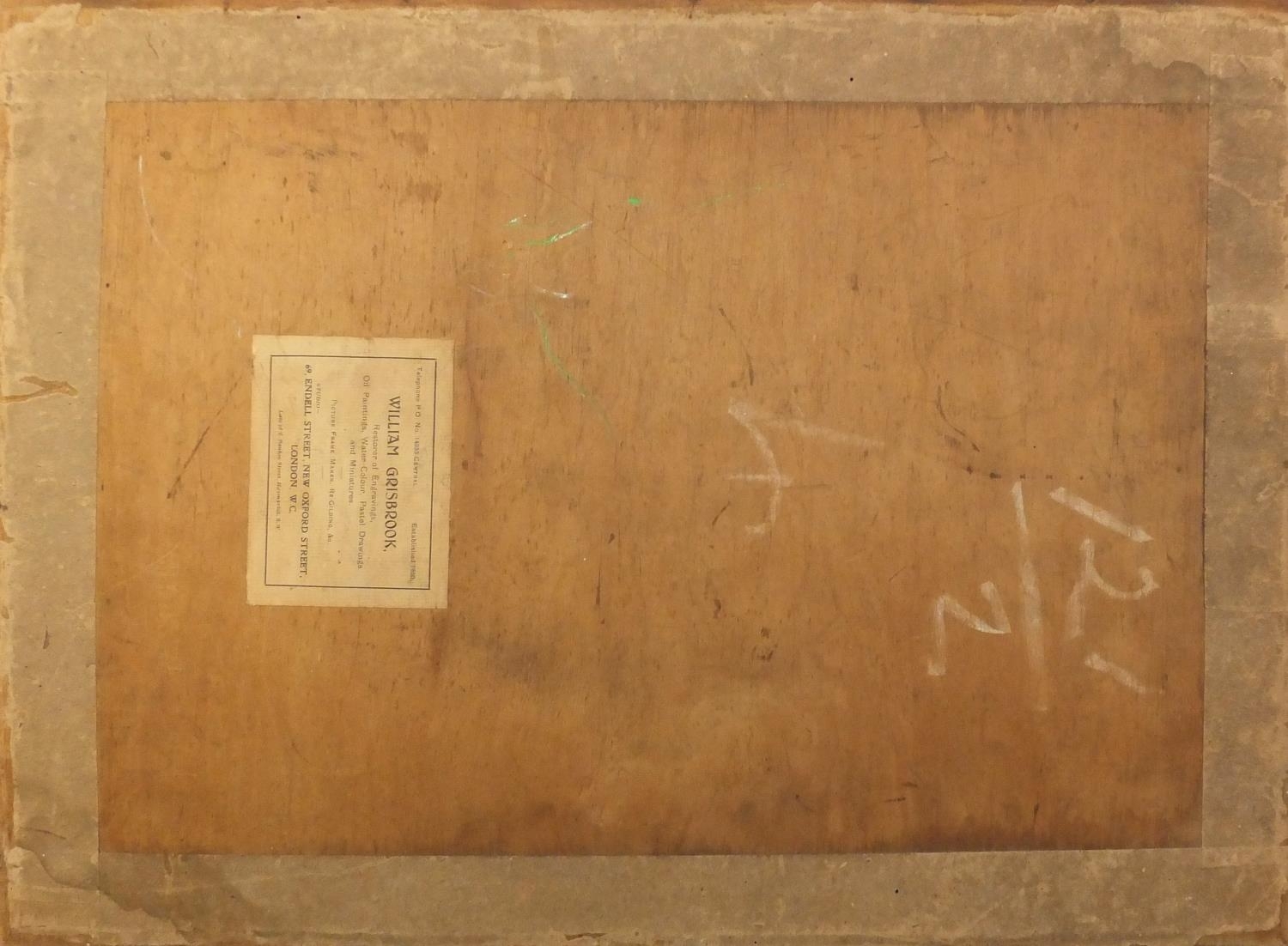 Artwork by Martin Snape, Martin Snape - Moored fishing boats before a harbour, Made of watercolour on paper laid on card