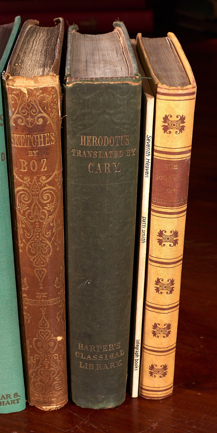 Artwork by George Cruikshank, New York. 1872. Hardcover. 4.5"w x 7.25"h. 613 pages. Owner's name in ink on blank page, Made of pen on front endpaper