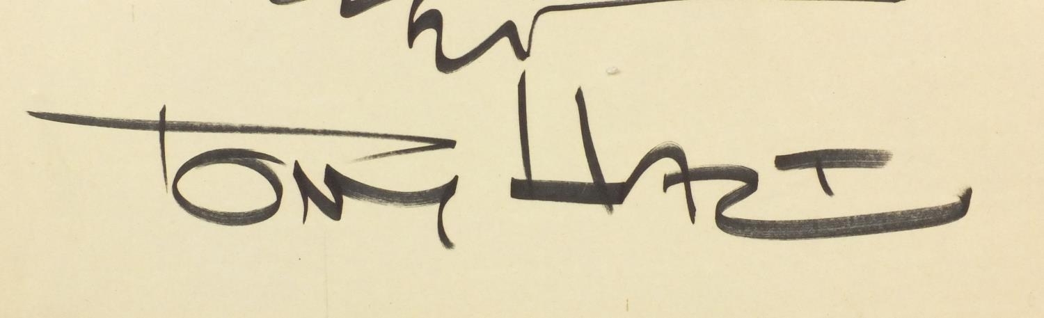 Tony Hart | Tony Hart - Ink cartoon study of a mouse holding cheese ...