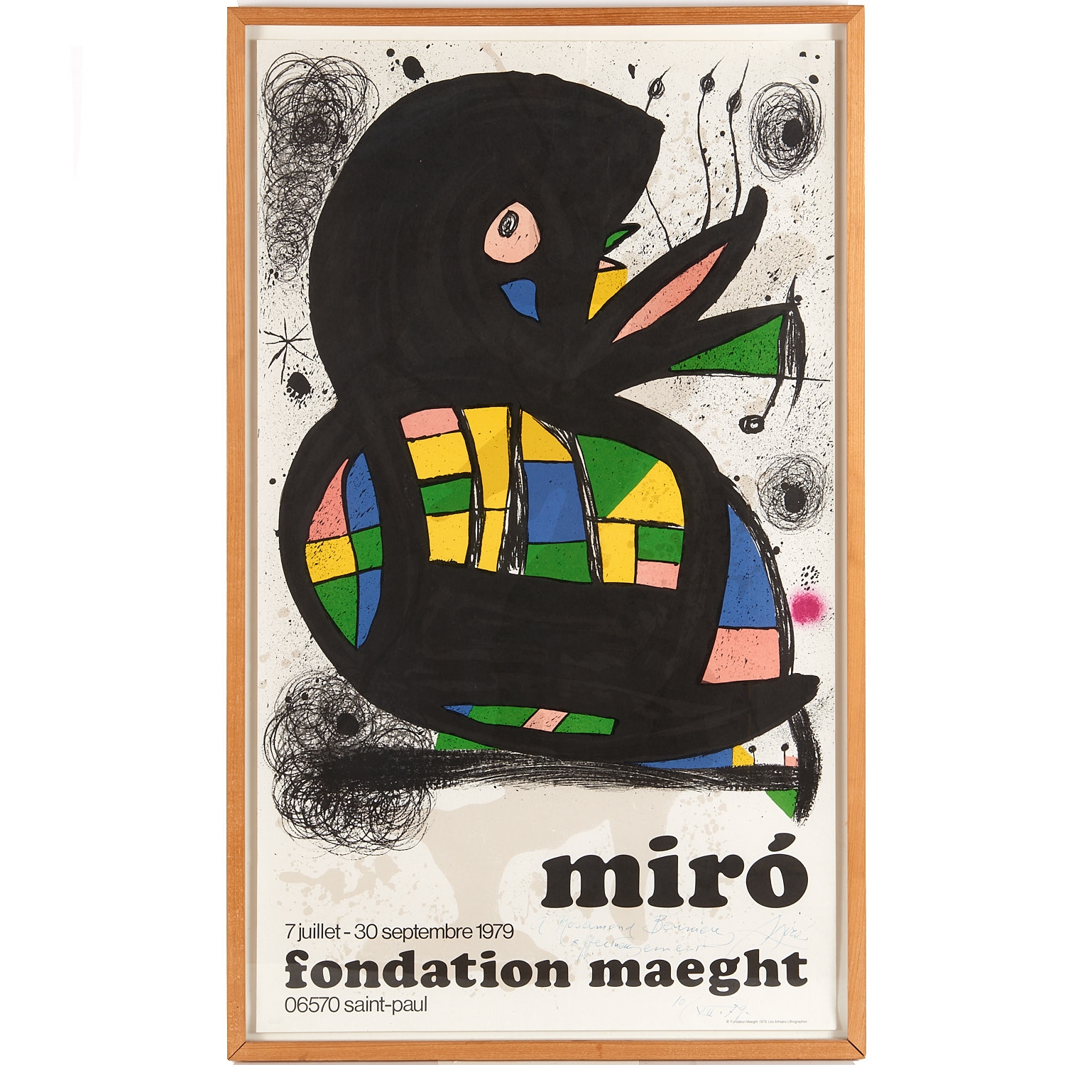 poster by Joan Miró, 1979