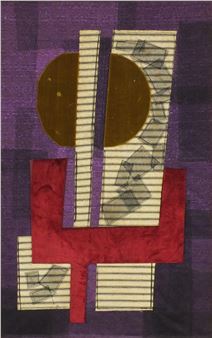 Kate Cooper - Fabric collage abstract composition - Kate Cooper