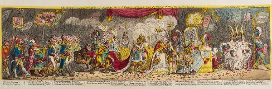 Gillray (James) - The Grand Coronation Procession of Napoleone the 1st