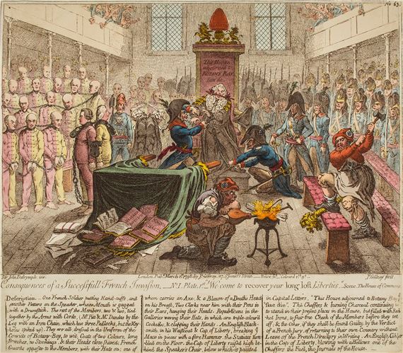 Gillray (James) - Consequences of a Successfull French Invasion - No.I
