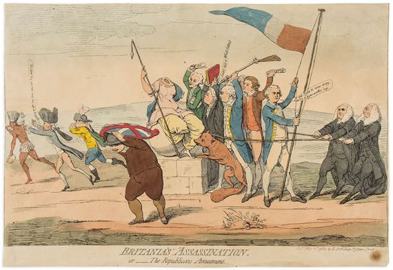Gillray (James) - Britania's Assassination by James Gillray