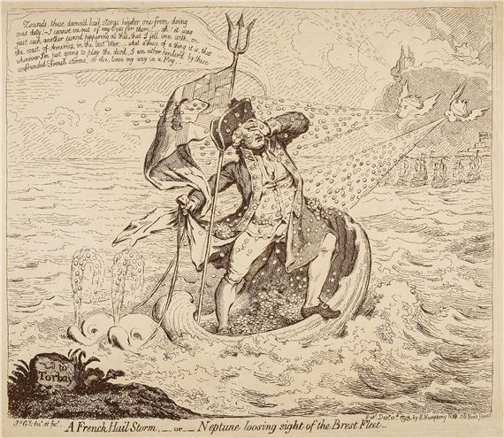 Gillray (James) - A French Hail Storm