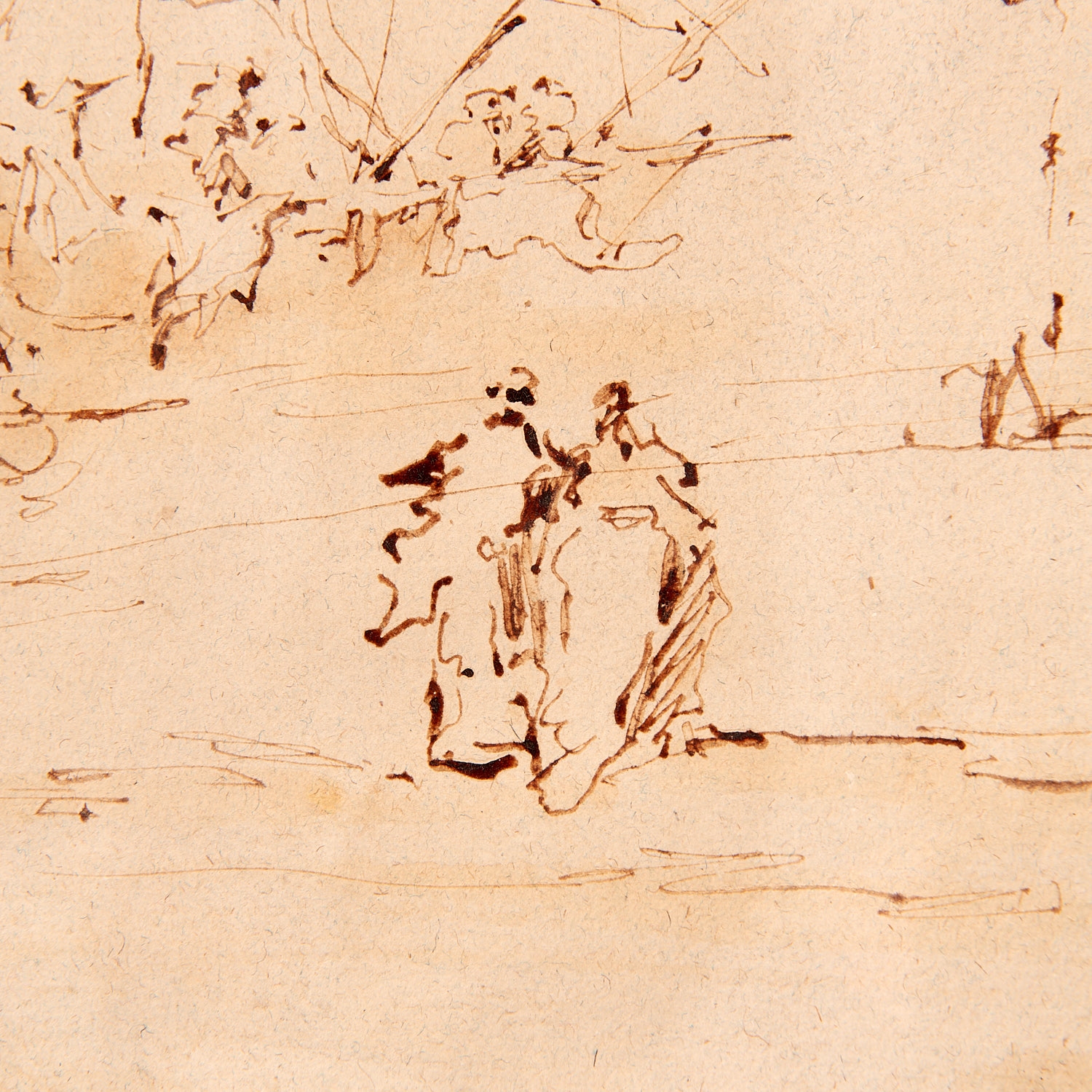 Artwork by Francesco Guardi, drawing, Made of ink on paper