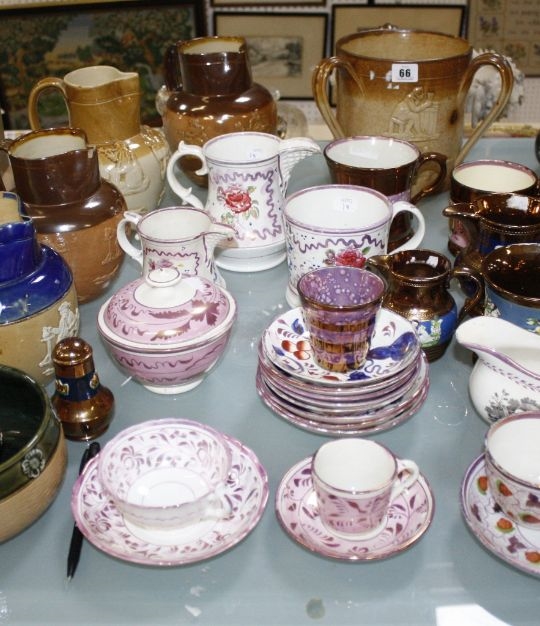 Royal Doulton A Royal Doulton Lambeth stoneware jug and bowl MutualArt