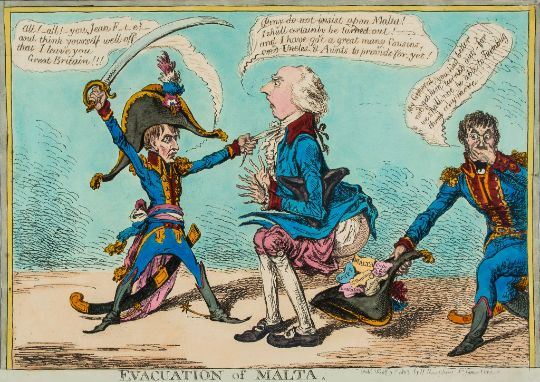 Gillray (James) - Evacuation of Malta