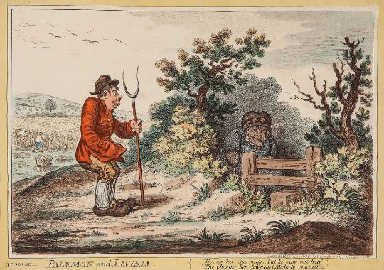 Gillray (James) - Palemon and Lavinia by James Gillray, 1805