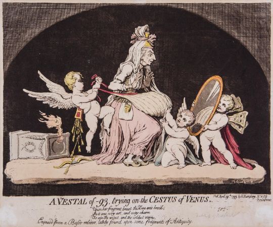 Gillray (James) - A Vestal of -93 by James Gillray, 1793