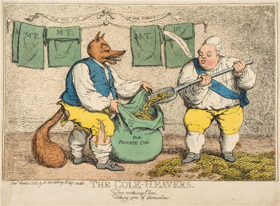 Gillray (James) - The Coal-Heavers.