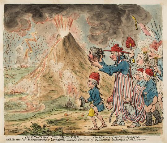 Gillray (James) - The Eruption of the Mountain by James Gillray, 1794