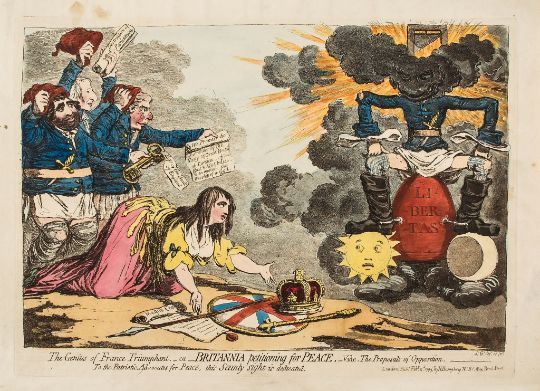 Gillray (James) - The Genius of France Triumphant