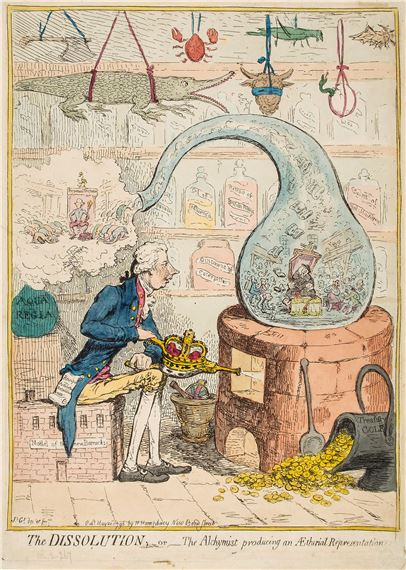 Gillray (James) - Dissolution by James Gillray, 1796