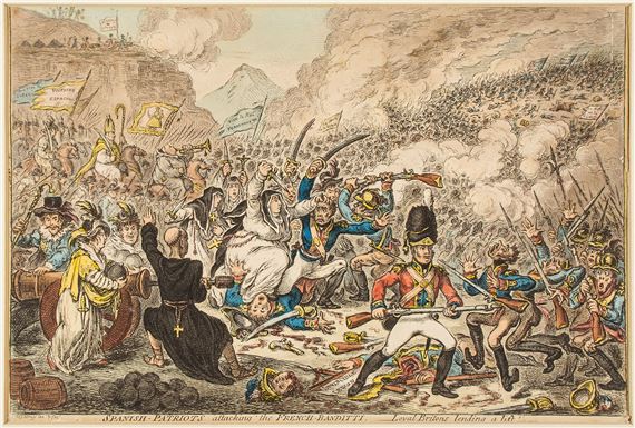 Gillray (James) - The Spanish-Bull-Fight _ or _ the Corsican-Matador in Danger