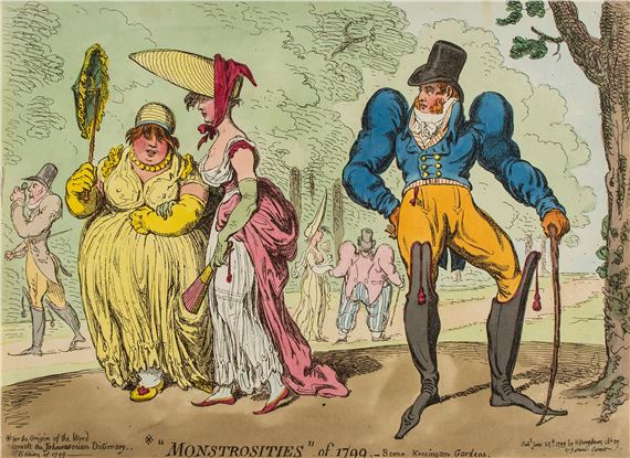 ** Gillray (James) - "Monstrosities" of 1799