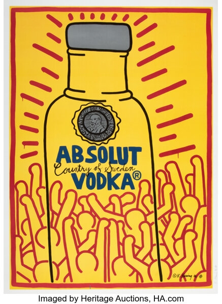 Keith Haring | Absolut Vodka (1986) | MutualArt