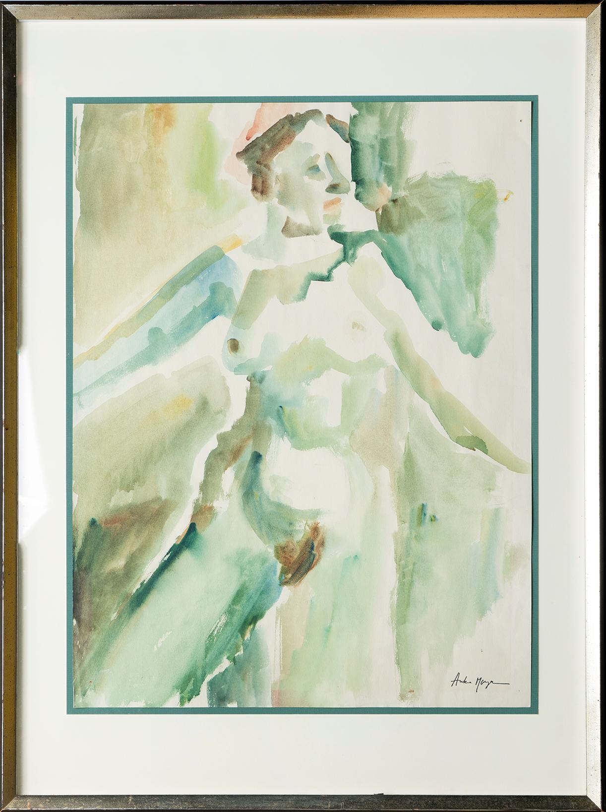 Artwork by Anka Mayer, Untitled - Nude, Made of Watercolour on paper