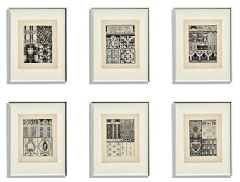 Designs for , Wallpaper and Embroidery in Louis XVI style' - Herman Firling