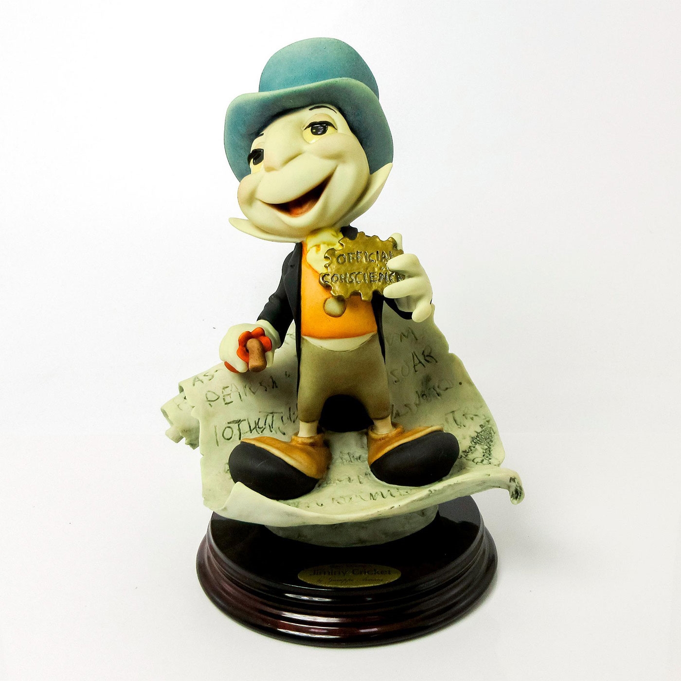 Walt Disney | Walt Disney Giuseppe Armani Figurine, Jiminy Cricket (1973) |  MutualArt