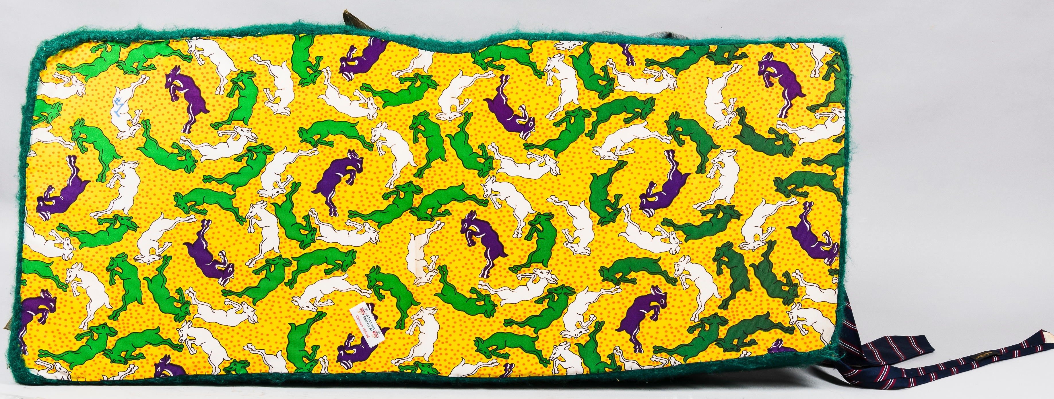 Artwork by Christian Holstad, House Training #1 (Dancing Goats), Made of mixed media including wool, leather, polyester, rubber, chicken wire, and linen