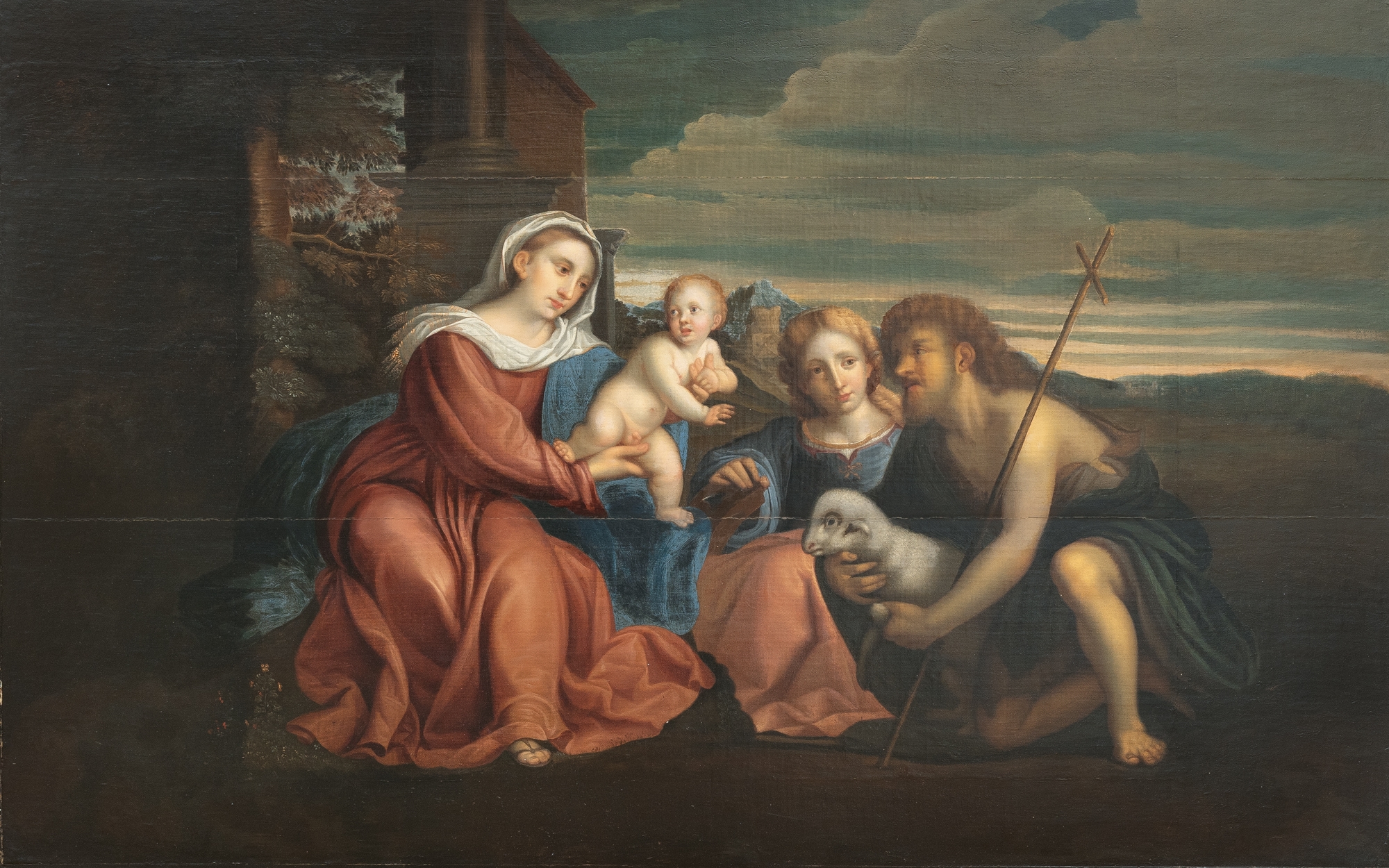 The Virgin and Child with St. Catherine of Alexandria and John the Baptist by Jacopo Palma il Vecchio