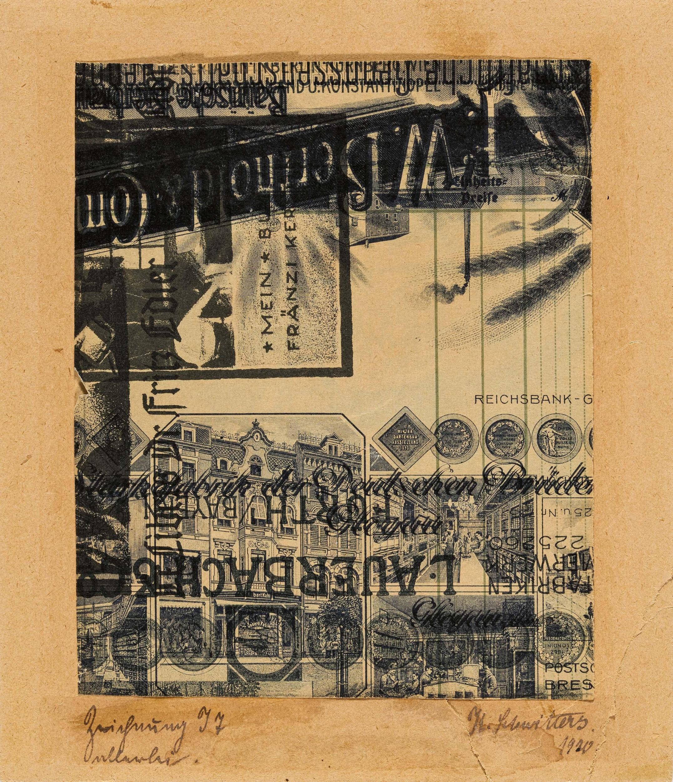 Kurt Schwitters | Zeichnung I 7 allerlei. (1920) | MutualArt