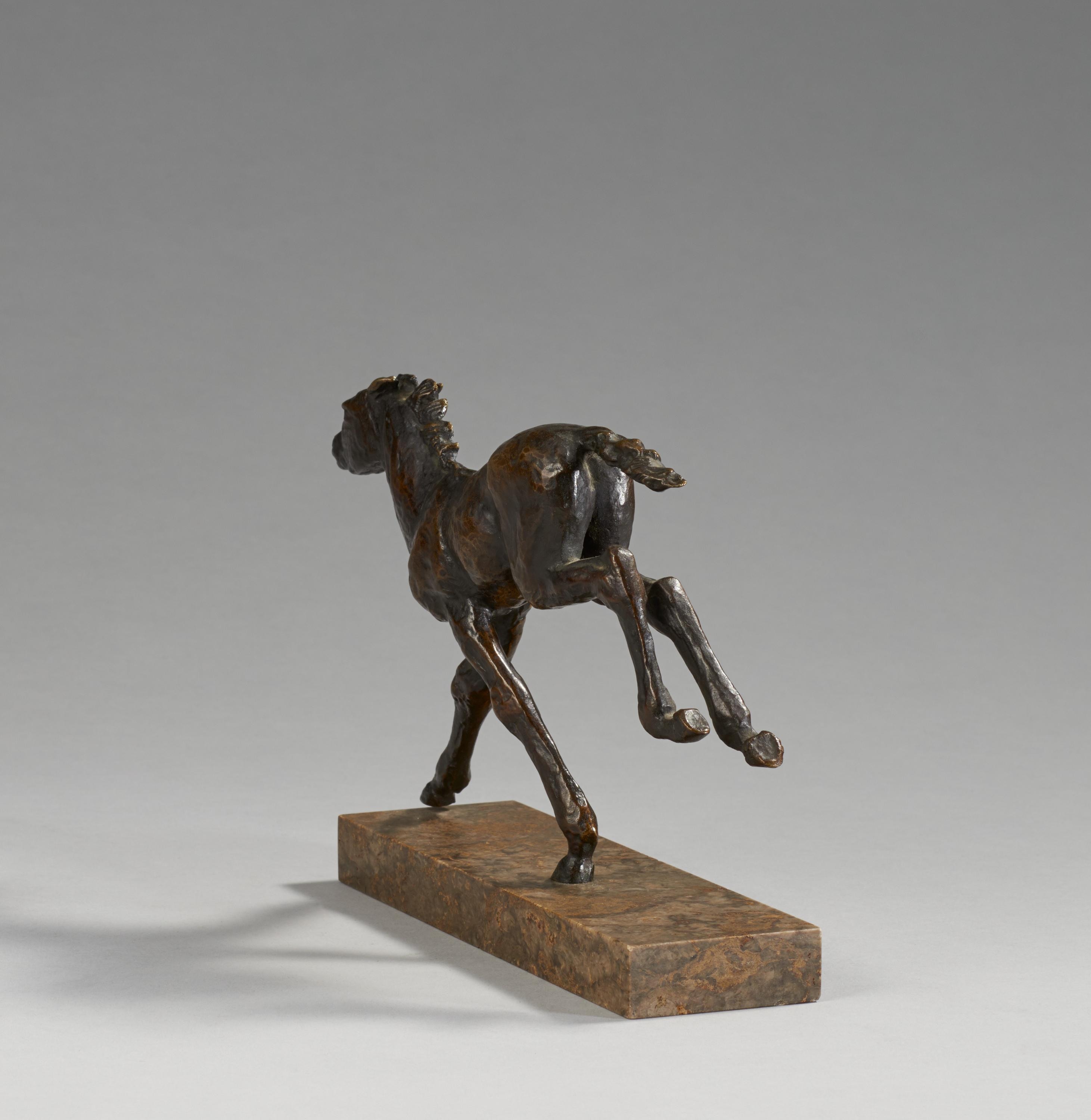 Artwork by Renee Sintenis, "Jagendes Fohlen (Galoppierendes Fohlen)"., Made of Bronze