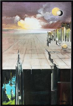 The birth of the moon - Leonid Vasilievich Myachin