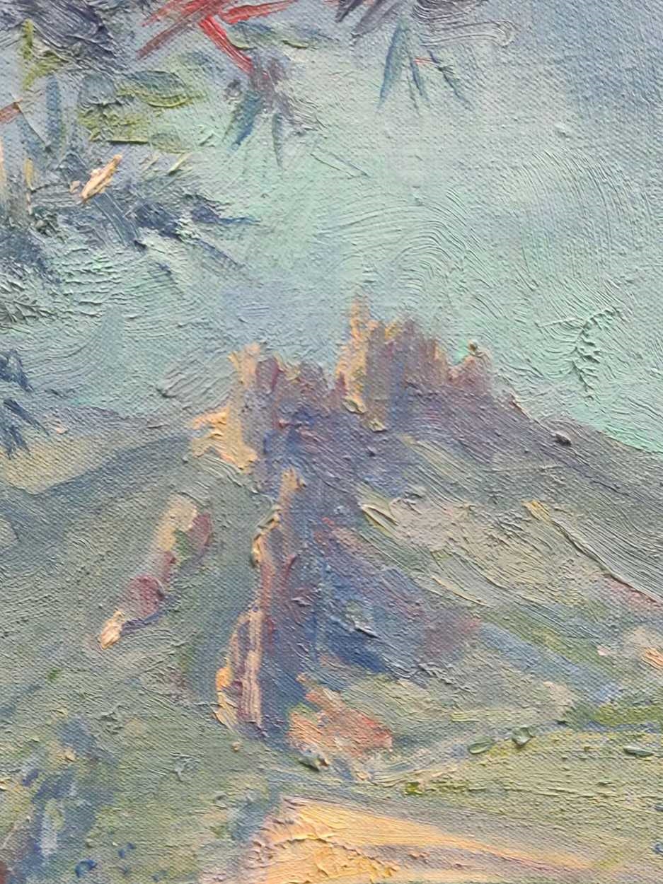 Artwork by Tessa Spencer  Pryse, Mountain Ridge - Vaucluse, Provence-Alpes-Côte d'Azur, Made of oil on board
