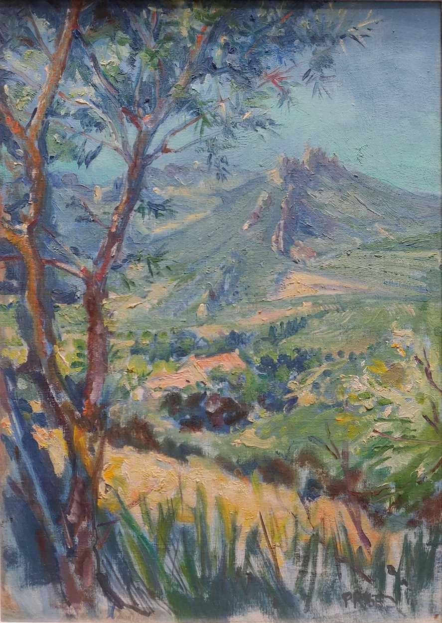 Artwork by Tessa Spencer  Pryse, Mountain Ridge - Vaucluse, Provence-Alpes-Côte d'Azur, Made of oil on board