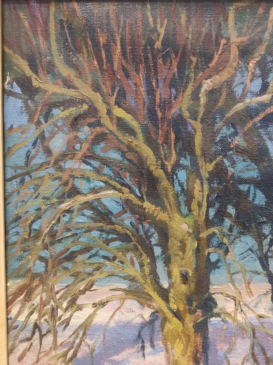 Artwork by Tessa Spencer  Pryse, Trees in snow, Raddery, Made of oil on canvas