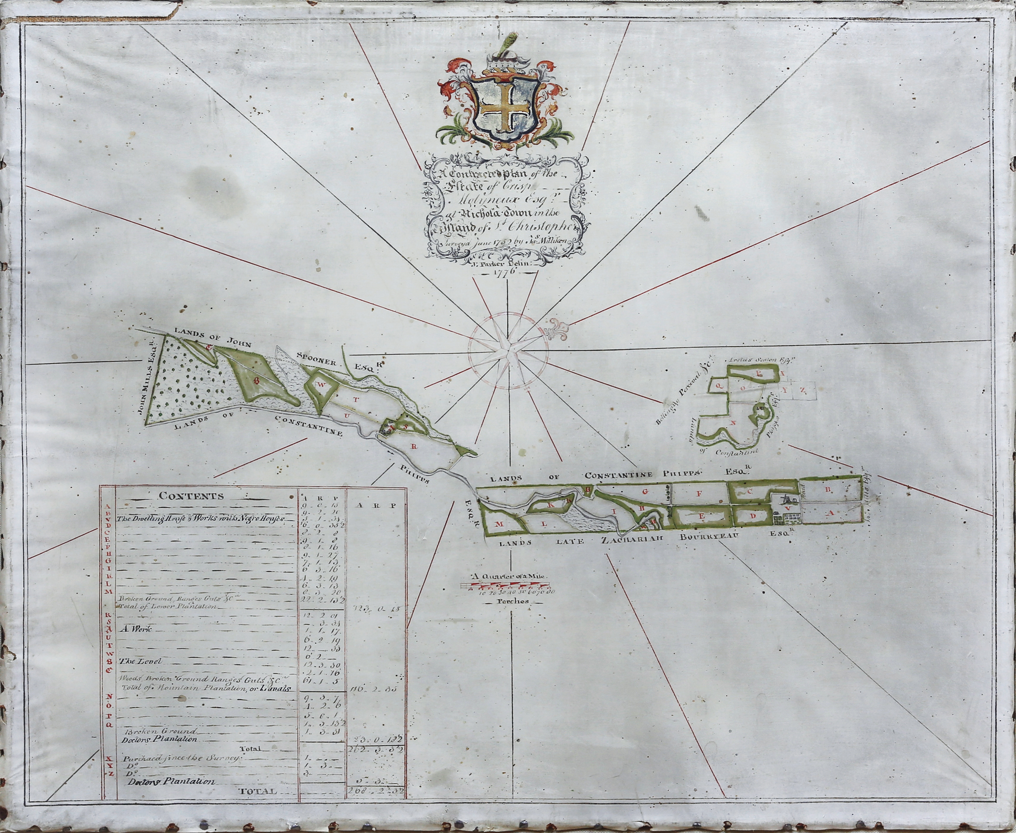 Colonial Plantation Map
