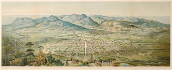 Wellge Chromolithograph of Pike's Peak - Henry Wellge