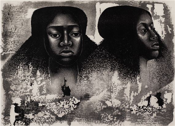 Lovey Twice by Elizabeth Catlett, 1976