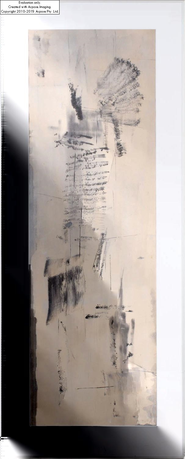 Artwork by Roman Opalka, The study of touch, Made of ink/paper