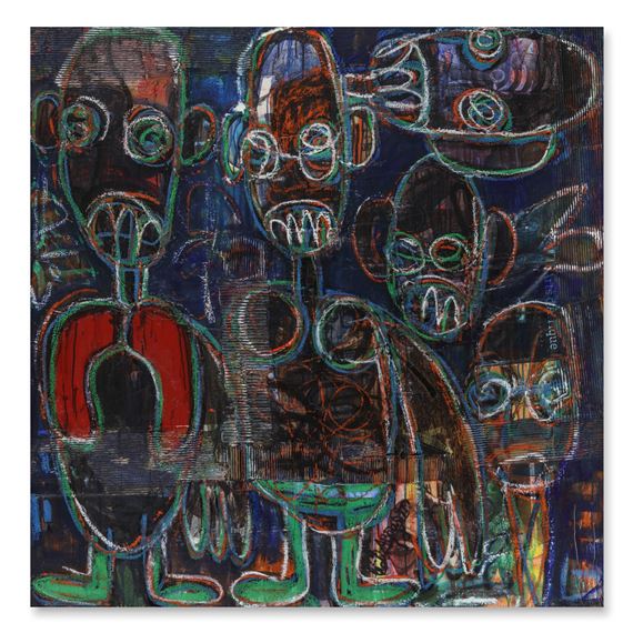 Untitled by Aboudia, Executed circa 2017