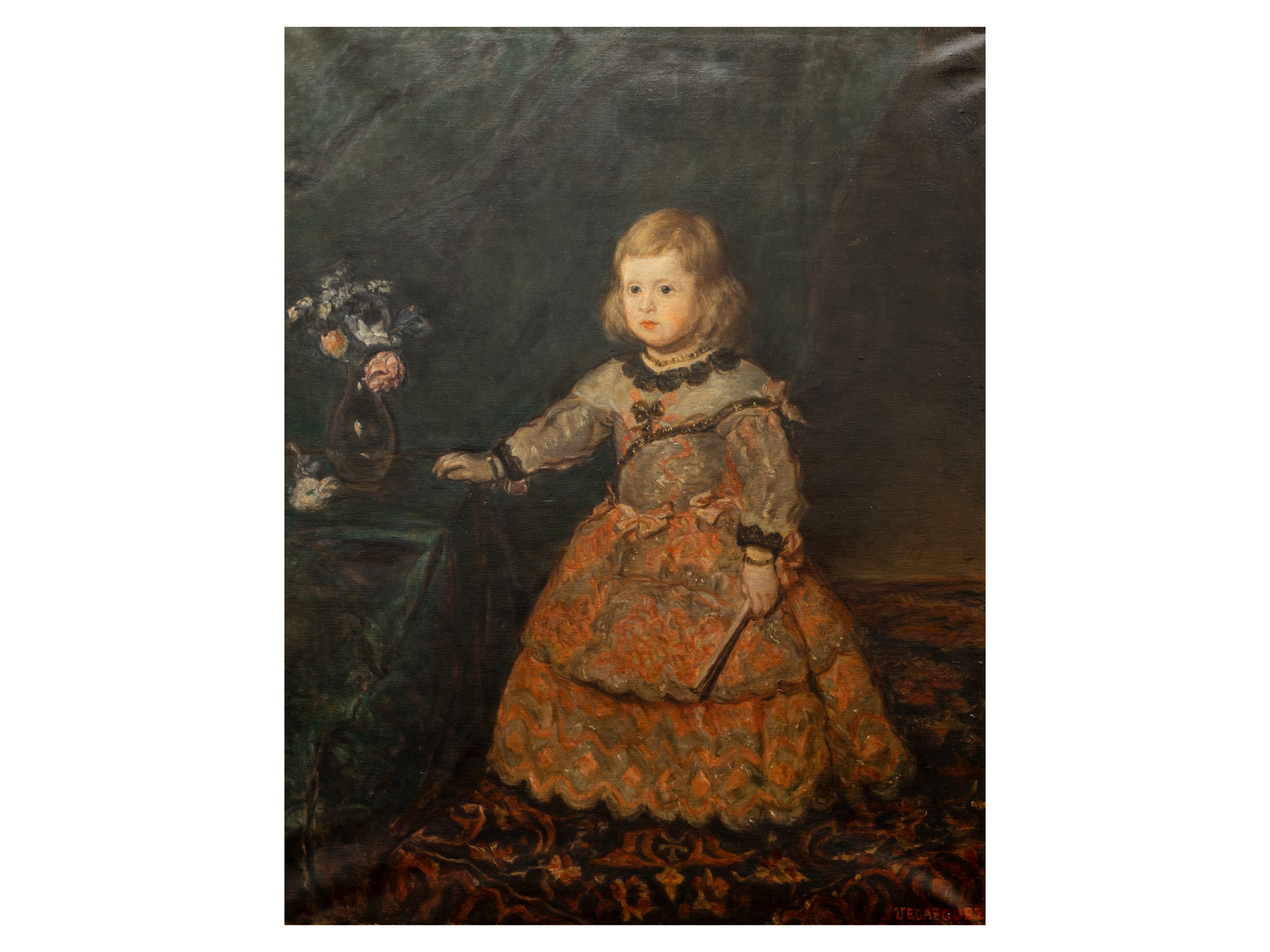 Diego Velázquez Infanta Margarita Teresa in pink dress MutualArt