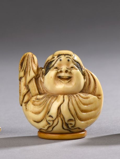 Japanese School, 19th Century | Ivory shunga (erotic) netsuke ...