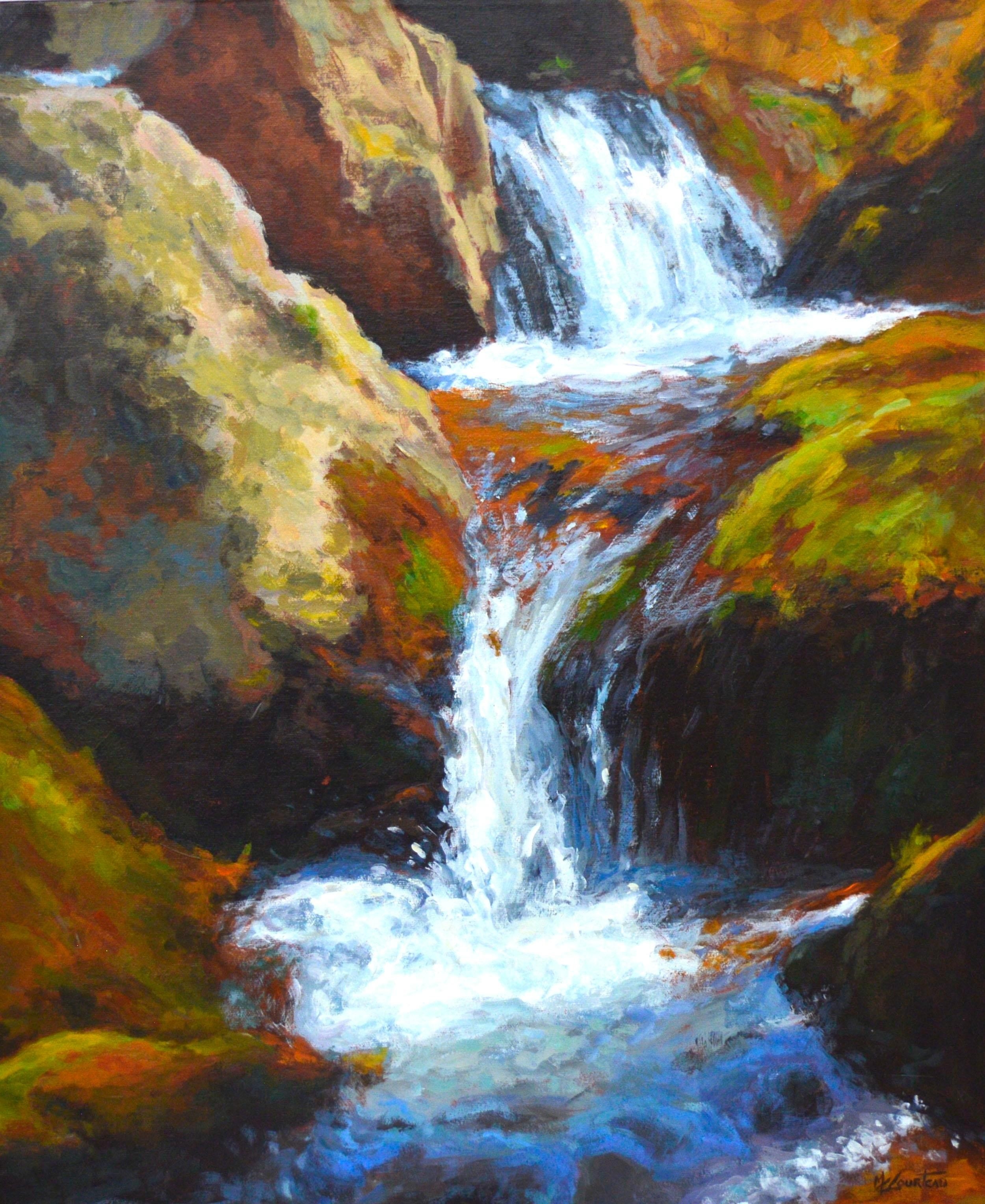 Artwork by Marie Claude Courteau, Eclat de Printemps, Made of oil on canvas