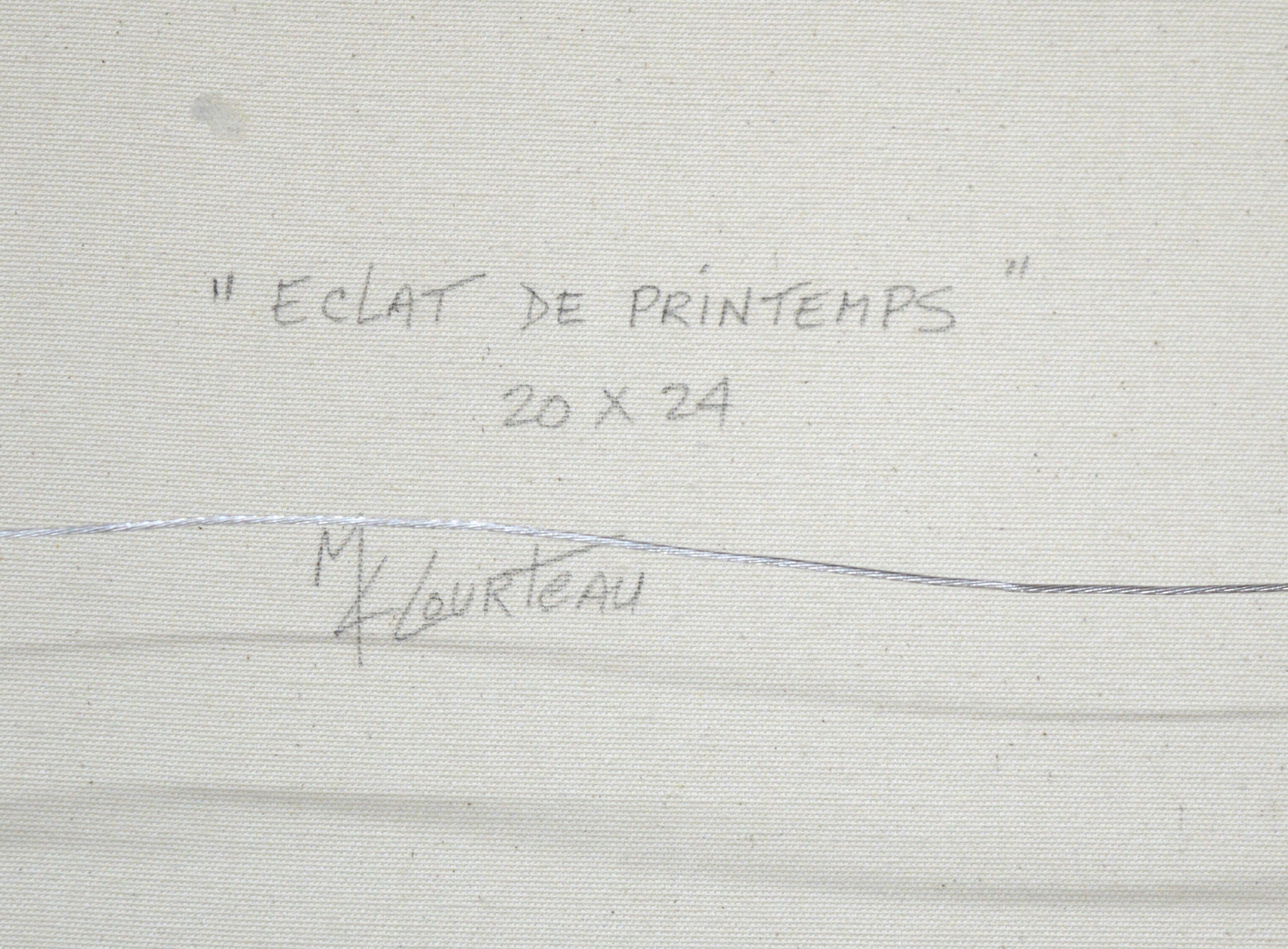 Artwork by Marie Claude Courteau, Eclat de Printemps, Made of oil on canvas